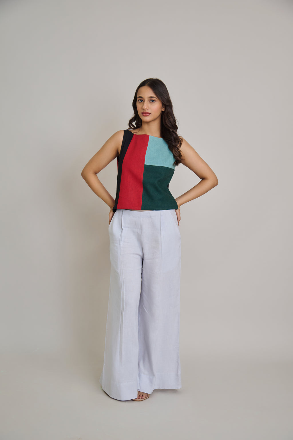 Canvas Block Maxi Top
