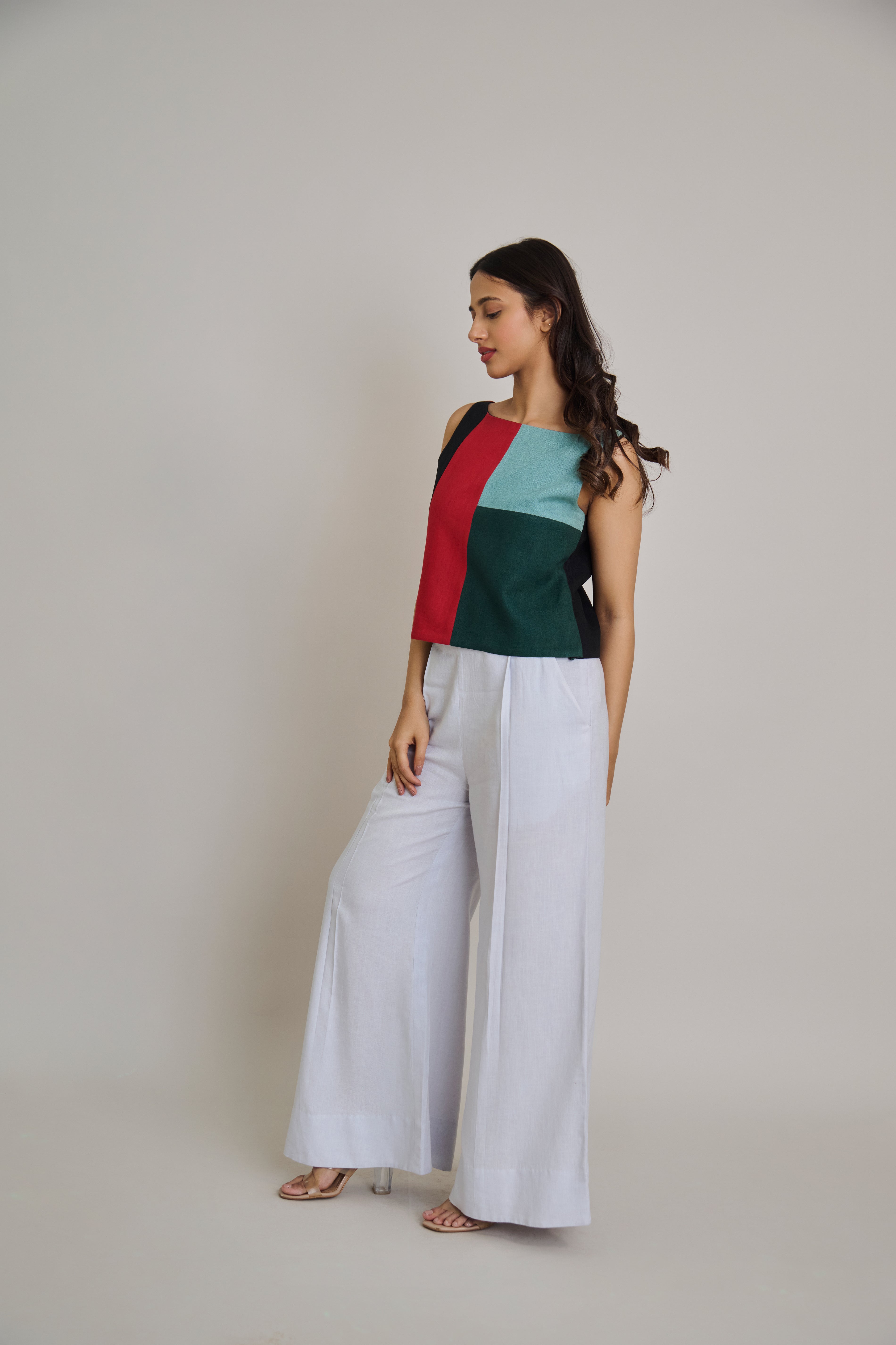 Canvas Block Maxi Top