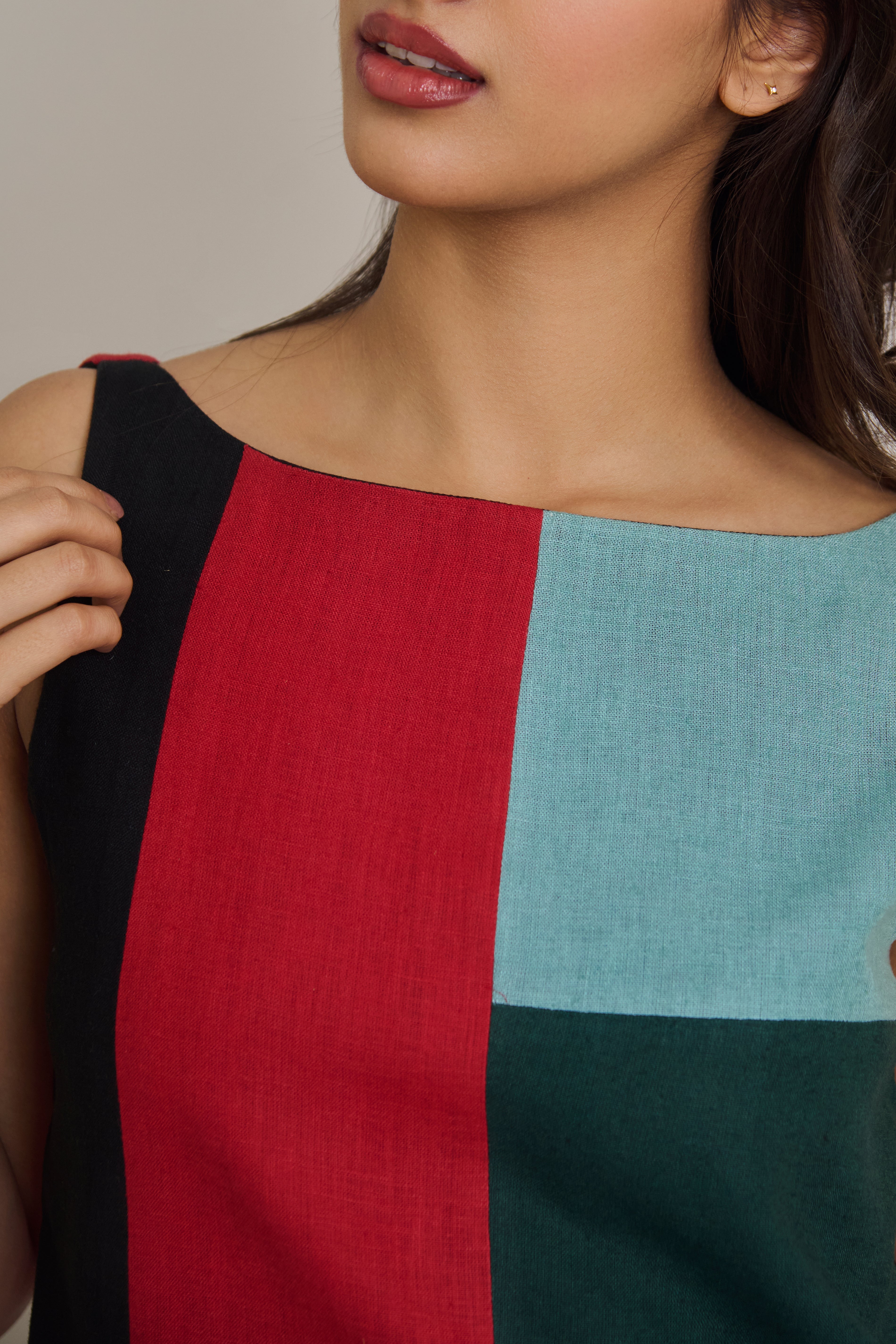 Canvas Block Maxi Top