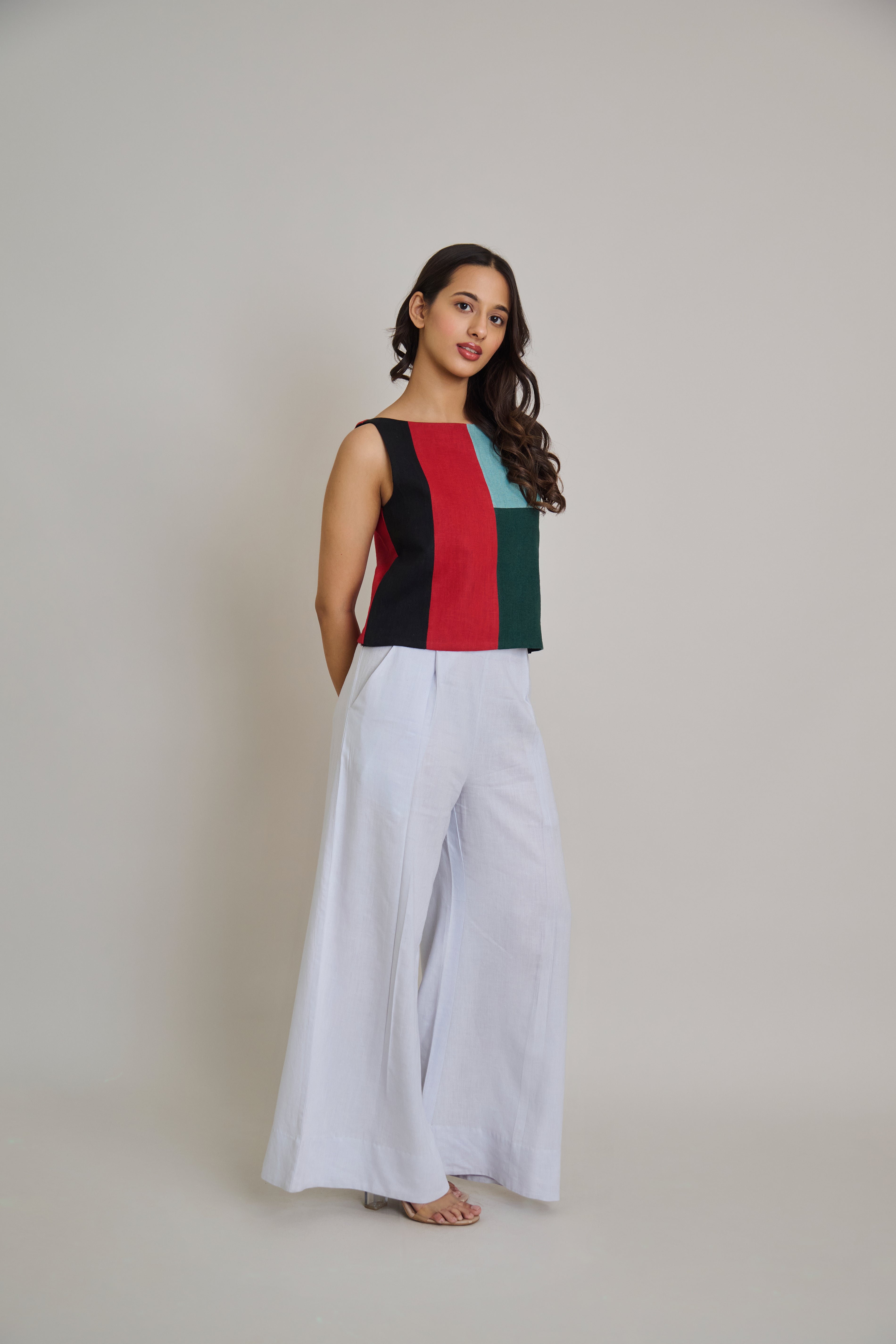 Canvas Block Maxi Top