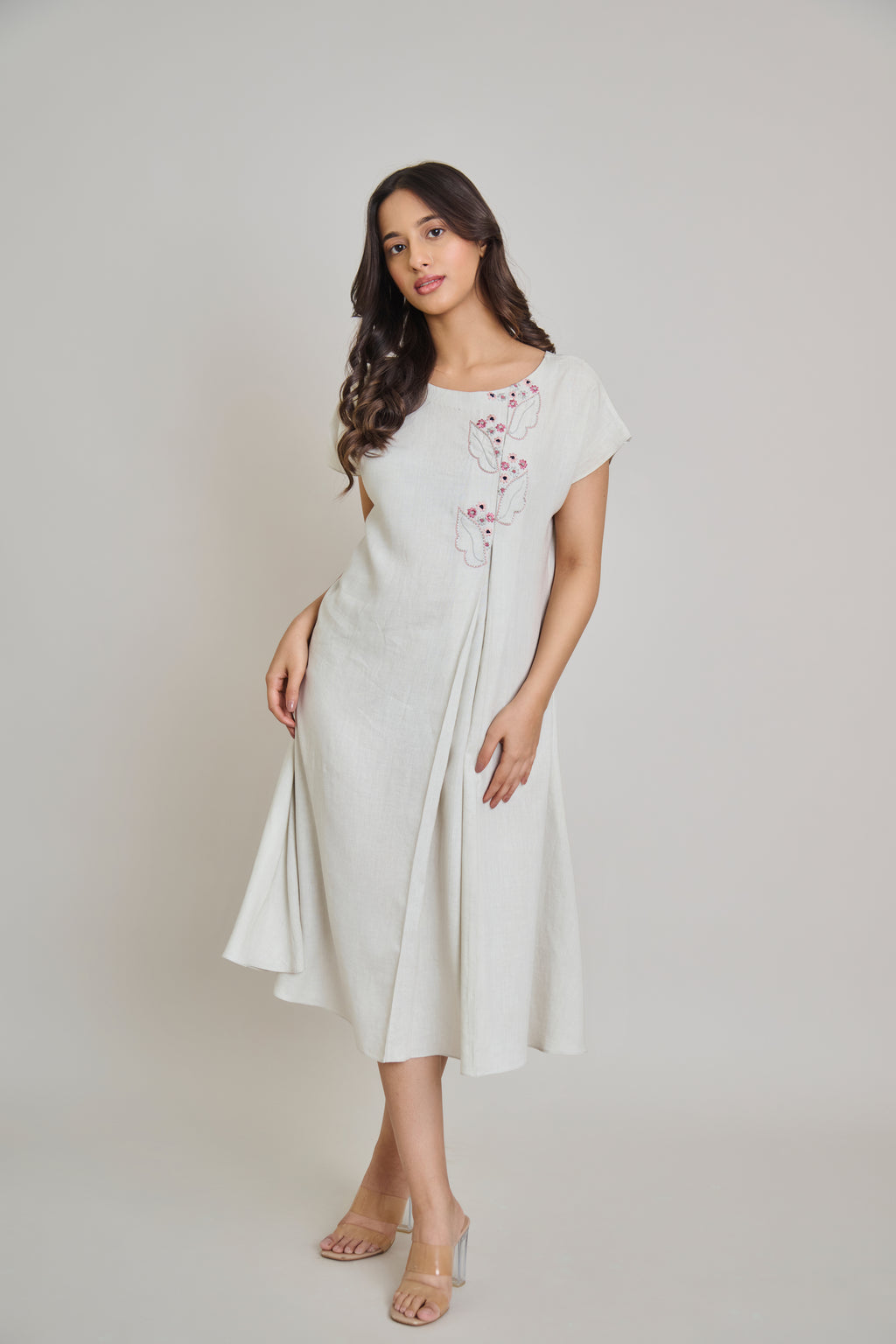 The Frost Green Shift Dress