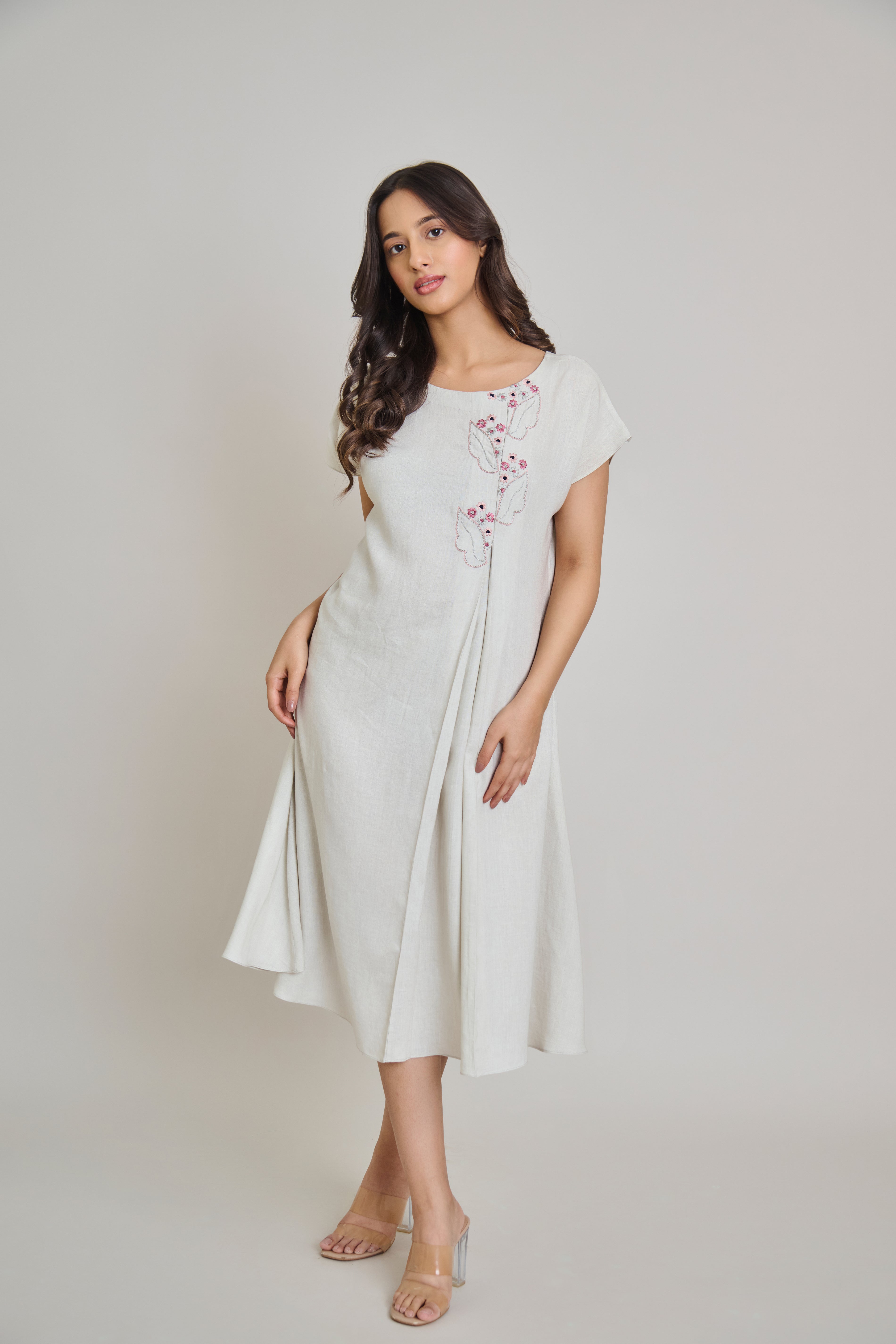 The Frost Green Shift Dress