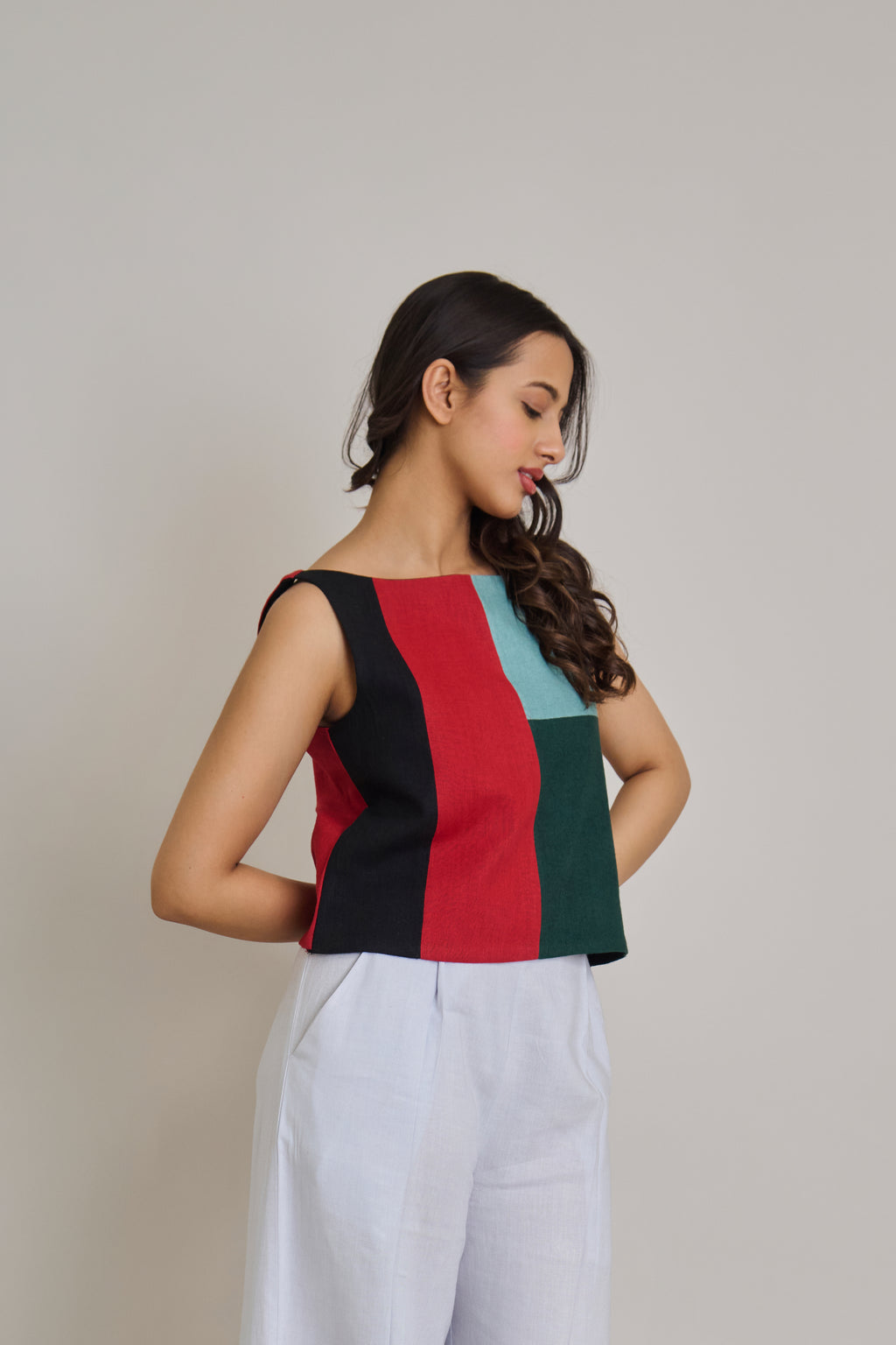 Canvas Block Maxi Top